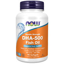 ناو Dha-500 يدعم صحة الدماغ 90 كبسولة هلامية